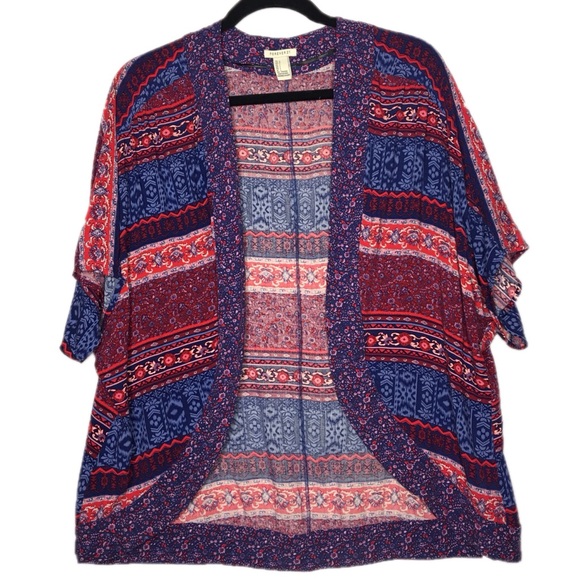 Forever 21 Sweaters - Large Floral Lightweight Open Cardigan
